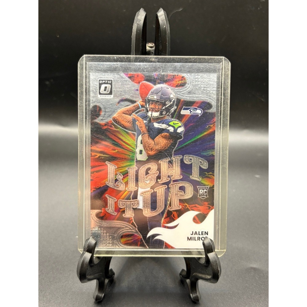 Jalen Milroe 2025 Donruss Optic Light It Up #6 Rookie Insert